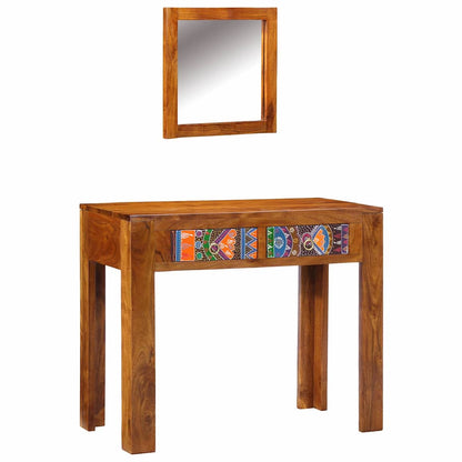 Sminkebord med skuff Brun 90 x 45 x 75 cm Solid akasietre