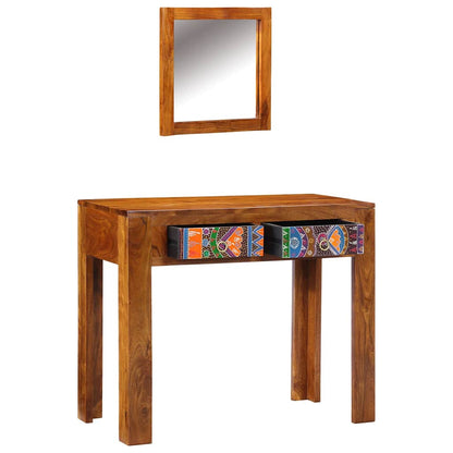 Sminkebord med skuff Brun 90 x 45 x 75 cm Solid akasietre