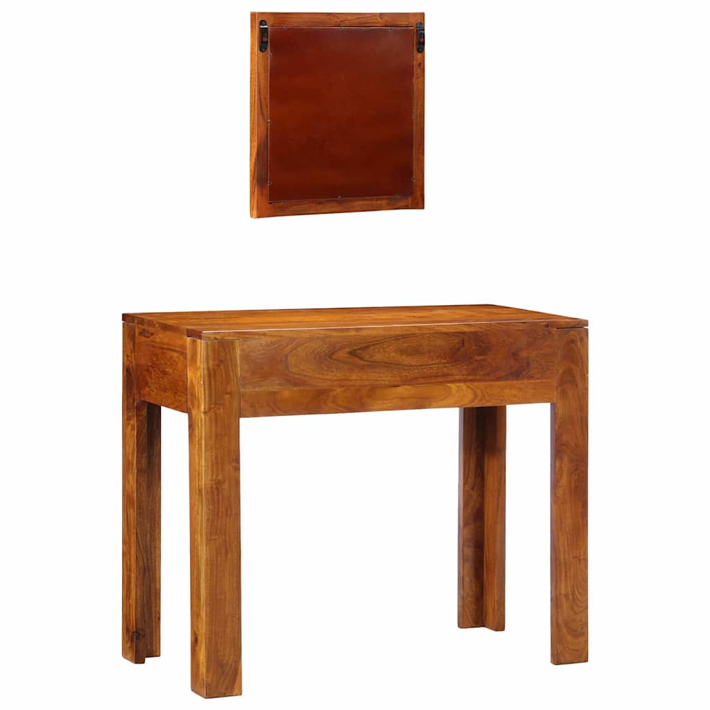 Sminkebord med skuff Brun 90 x 45 x 75 cm Solid akasietre