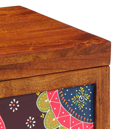 Oppbevaringskiste Flerfarget 50 x 30 x 40 cm heltre akasie