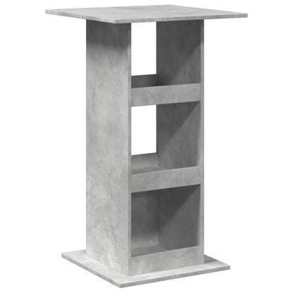 Barbord med oppbevaring betonggrå 60x60x102 cm konstruert tre