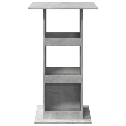 Barbord med oppbevaring betonggrå 60x60x102 cm konstruert tre