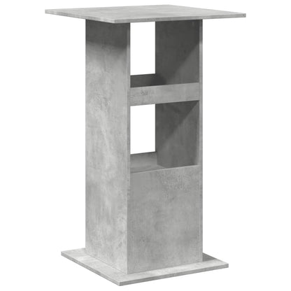 Barbord med oppbevaring betonggrå 60x60x102 cm konstruert tre