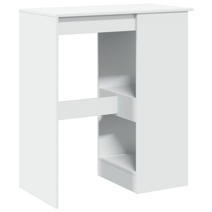 Barbord med stativer hvit 90x47,5x103,5 cm konstruert tre