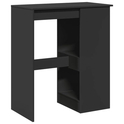 Barbord med stativer svart 90x47,5x103,5 cm konstruert tre