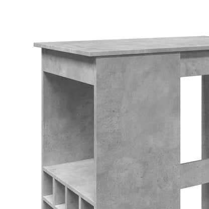 Barbord med stativer betonggrå 90x47,5x103,5 cm konstruert tre