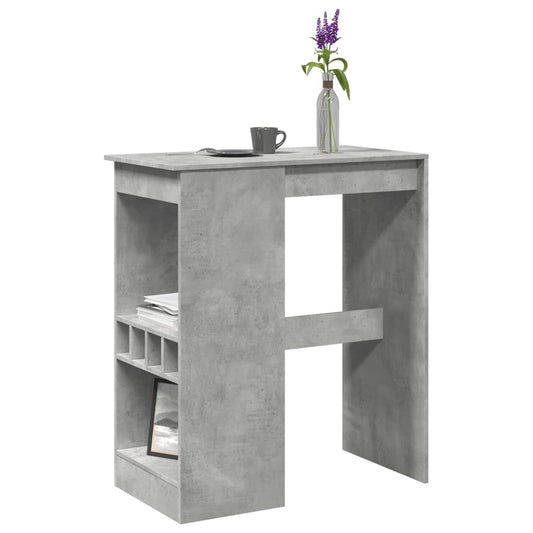 Barbord med stativer betonggrå 90x47,5x103,5 cm konstruert tre