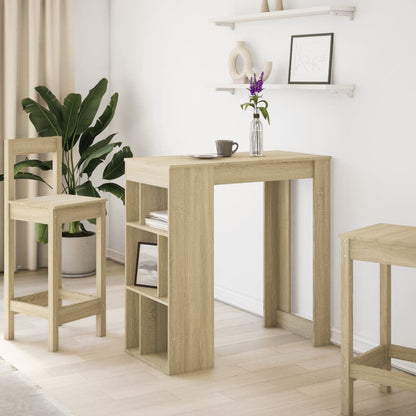 Barbord med stativer sonoma eik 102x50x103,5 cm konstruert tre