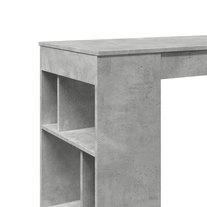 Barbord med stativer betonggrå 102x50x103,5 cm konstruert tre