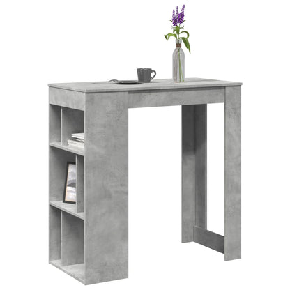 Barbord med stativer betonggrå 102x50x103,5 cm konstruert tre