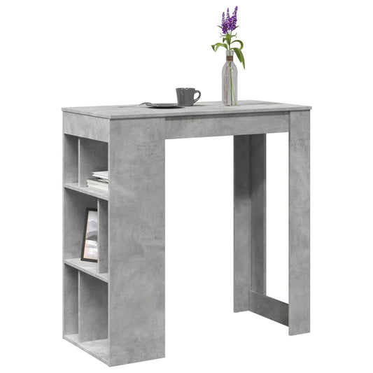 Barbord med stativer betonggrå 102x50x103,5 cm konstruert tre