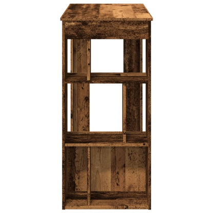 Barbord med stativer gammelt tre 102x50x103,5 cm konstruert tre