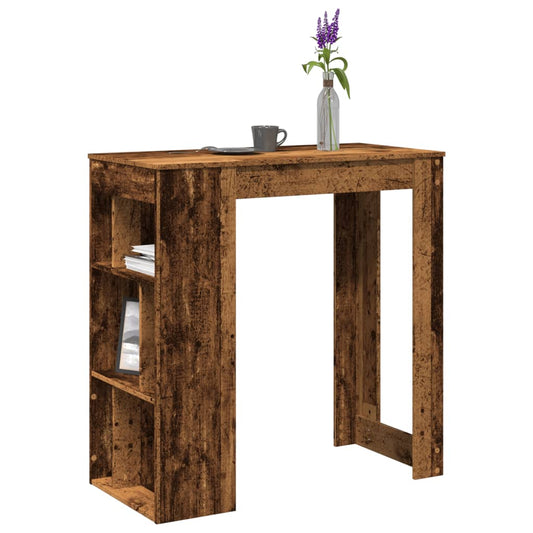 Barbord med stativer gammelt tre 102x50x103,5 cm konstruert tre
