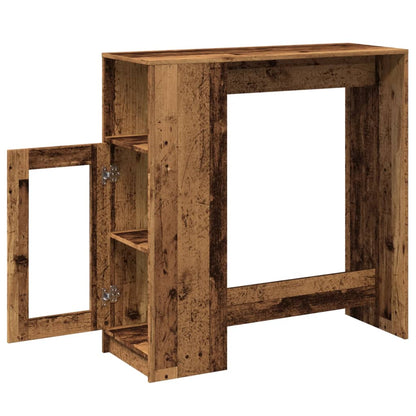 Barbord med stativer gammelt tre 101x40x103,5 cm konstruert tre