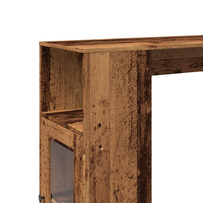Barbord med stativer gammelt tre 101x40x103,5 cm konstruert tre