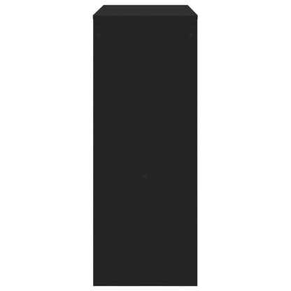Barbord med stativer svart 90x40x103,5 cm konstruert tre