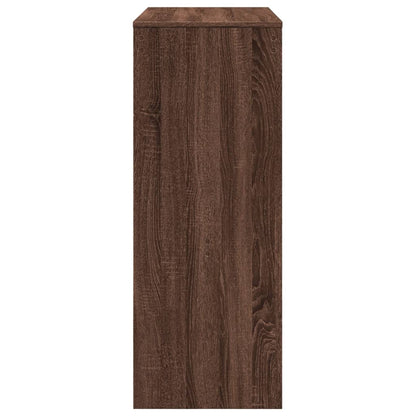 Barbord med stativer brun eik 90x40x103,5 cm konstruert tre