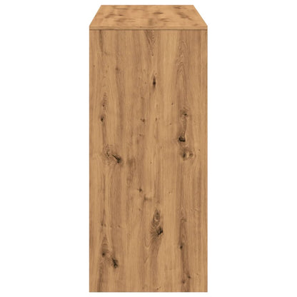 Barbord med hylle artisan eik 124x46x103,5 cm konstruert tre