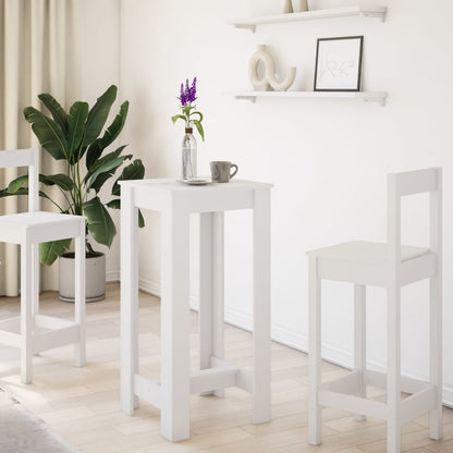 Barbord hvit 51x50x103,5 cm konstruert tre