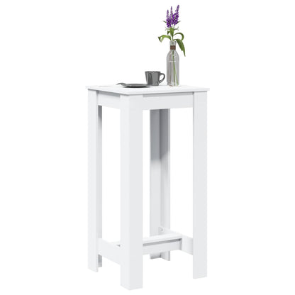 Barbord hvit 51x50x103,5 cm konstruert tre