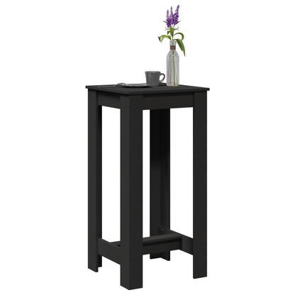 Barbord svart 51x50x103,5 cm konstruert tre