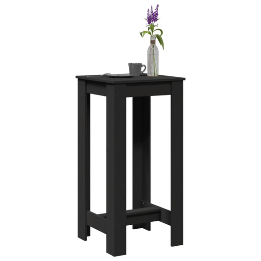 Barbord svart 51x50x103,5 cm konstruert tre