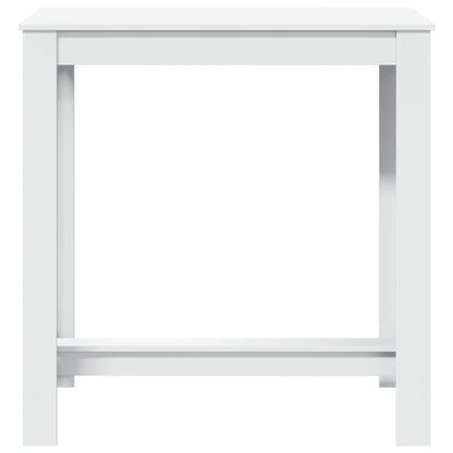 Barbord hvit 102x50x103,5 cm konstruert tre