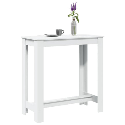 Barbord hvit 102x50x103,5 cm konstruert tre