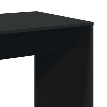 Barbord svart 51x50x103,5 cm konstruert tre