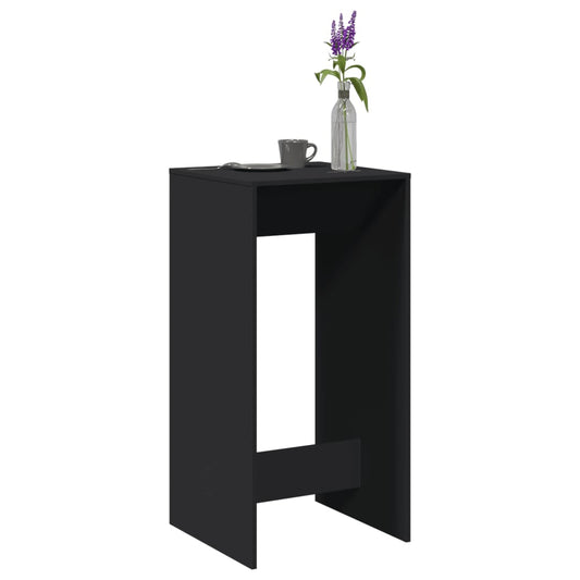 Barbord svart 51x50x103,5 cm konstruert tre