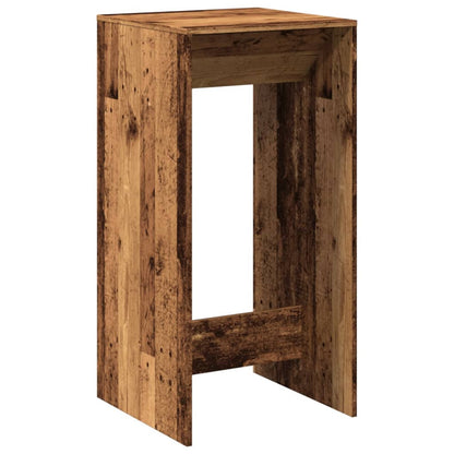 Barbord gammelt tre 51x50x103,5 cm konstruert tre