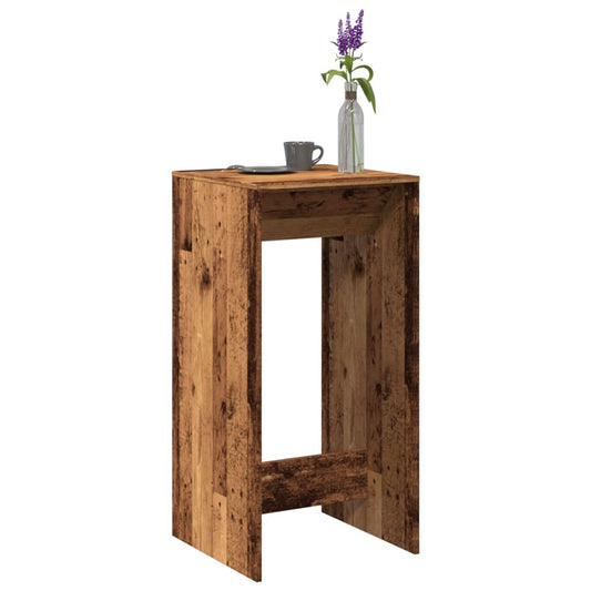 Barbord gammelt tre 51x50x103,5 cm konstruert tre
