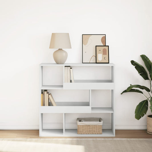 Bokhylle Hvit Romdeler 100x33x94,5 cm