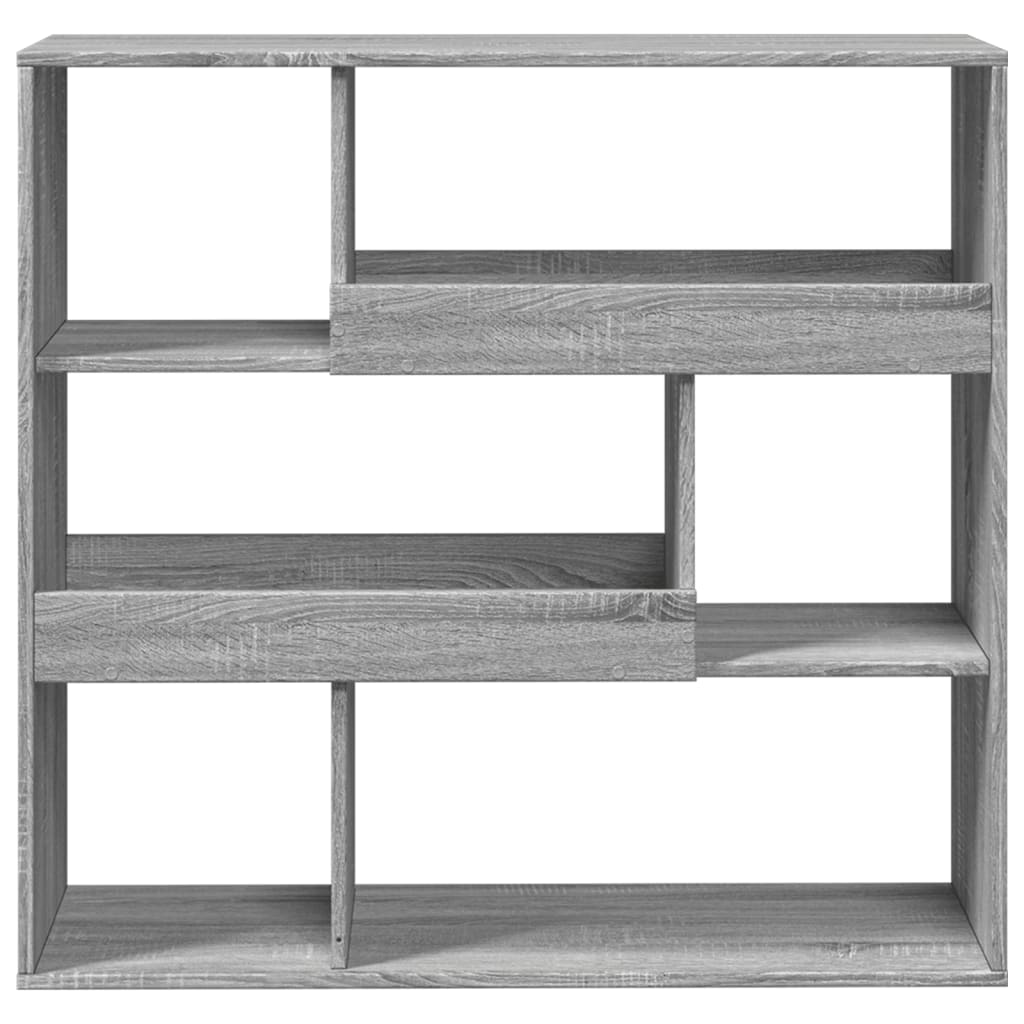 Bokhylle Sonoma Grå Romdeler Eik 100x33x94,5 cm