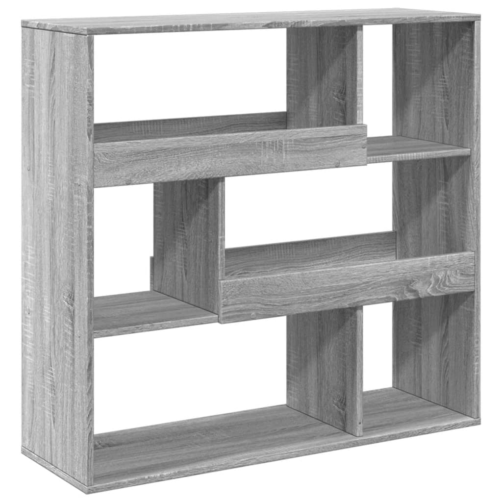 Bokhylle Sonoma Grå Romdeler Eik 100x33x94,5 cm
