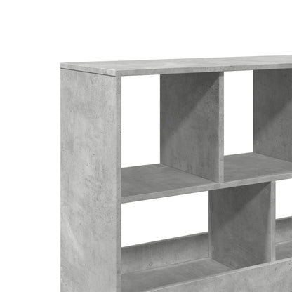 Bokhylle Betonggrå Romdeler 100x33x94,5 cm
