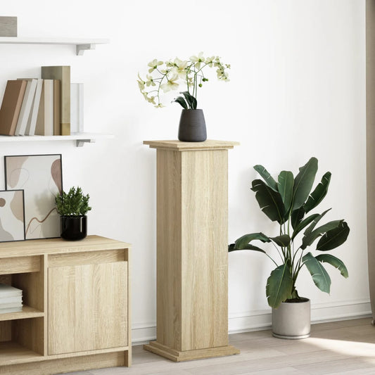 Blomsterstativ Pidestall med oppbevaring Sonoma Eik 31x30x90 cm