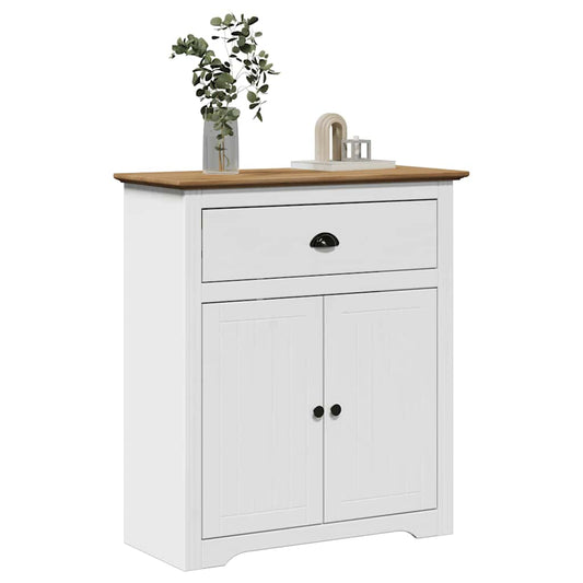 Hallmøbel Gangskap BODO Hvit og Brun 80x35x90 cm