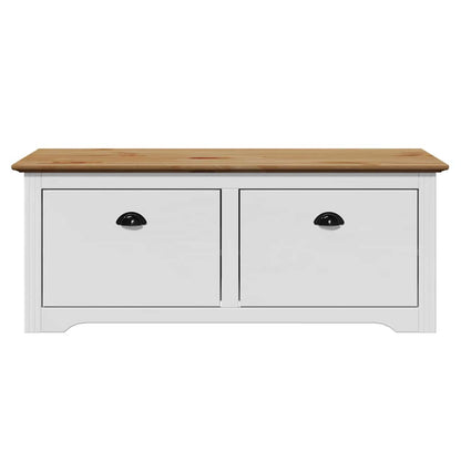 Sittebenk Gangbenk BODO Hvit og Brun 114x40x45 cm
