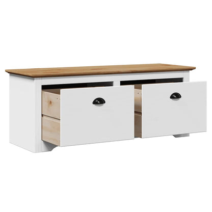 Sittebenk Gangbenk BODO Hvit og Brun 114x40x45 cm