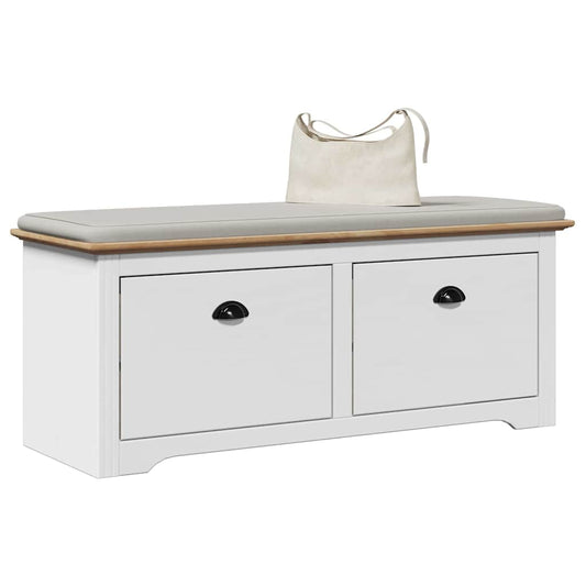 Sittebenk Gangbenk BODO Hvit og Brun 114x40x45 cm