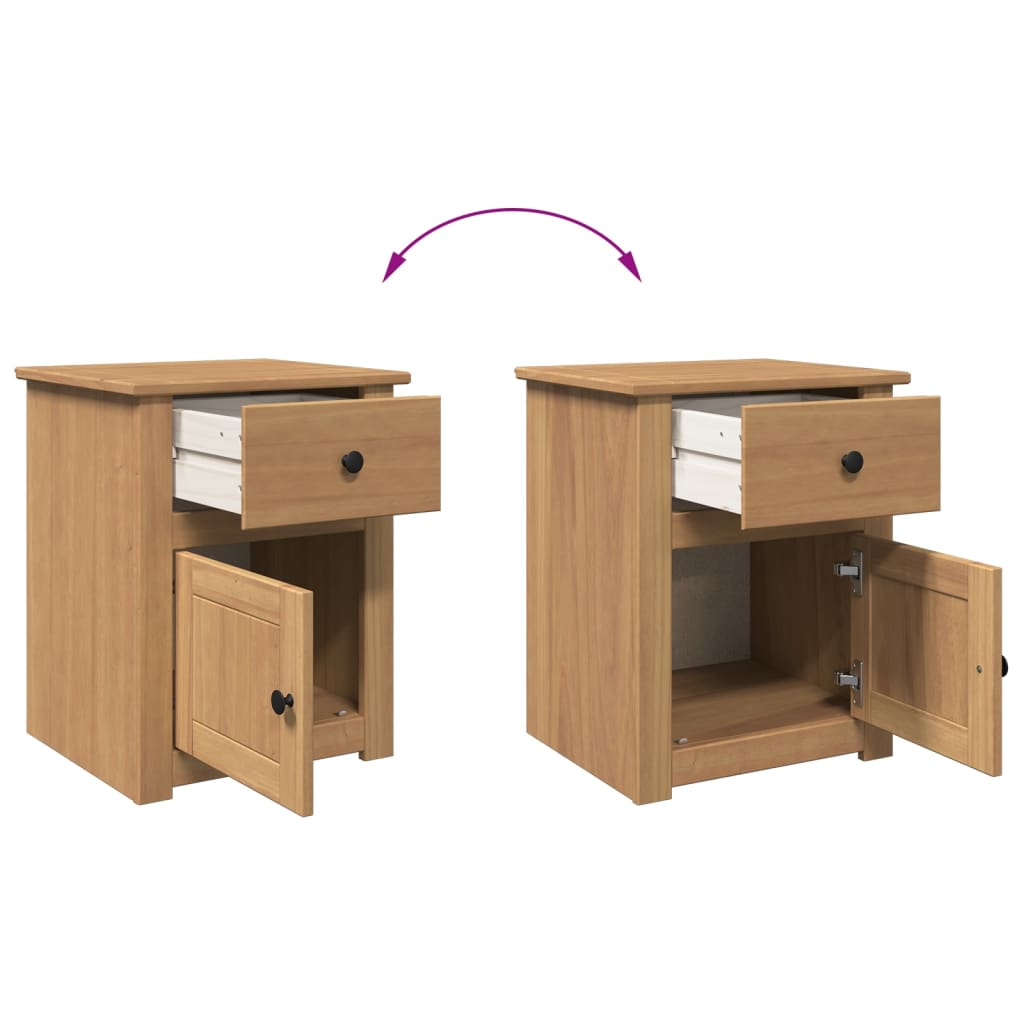 Nattbord Sengbord Tre heltre furu Panama 46x40x57 cm