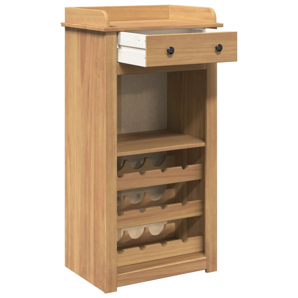 Vinstativ Vinhylle Panama 57x40x111,5 cm heltre furu