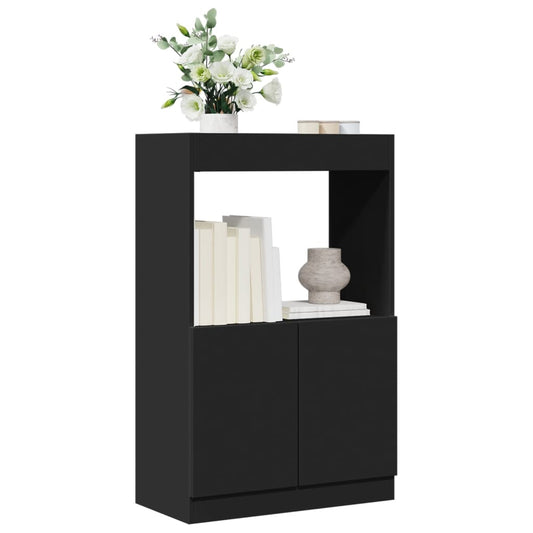 Skap Svart 63x33x100 cm