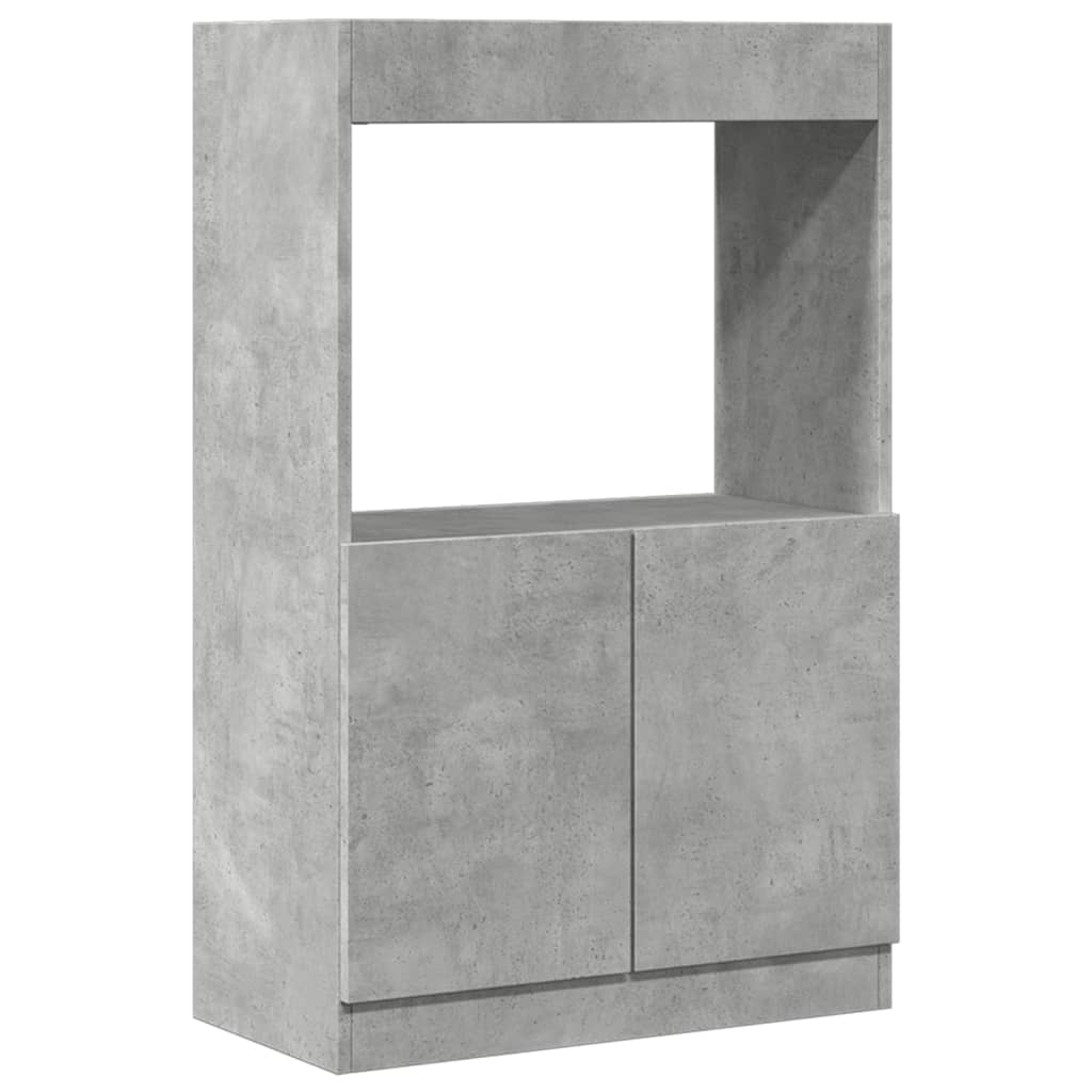 Skap Betonggrå 63x33x100 cm