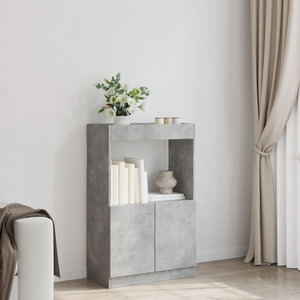 Skap Betonggrå 63x33x100 cm