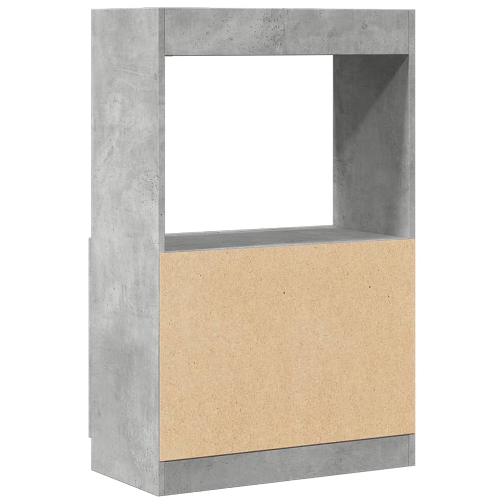 Skap Betonggrå 63x33x100 cm
