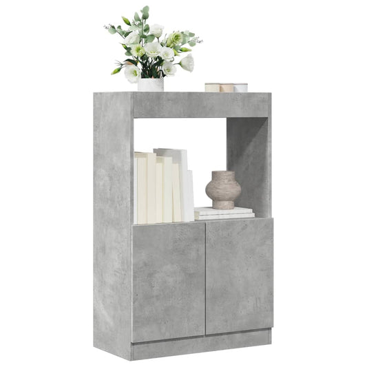 Skap Betonggrå 63x33x100 cm