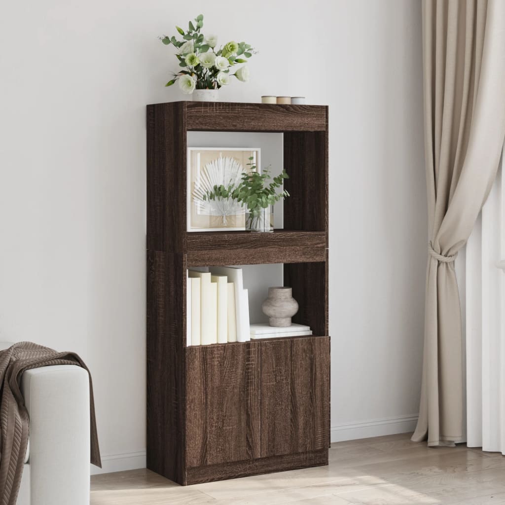 Skap Brun Eik 63x33x140 cm