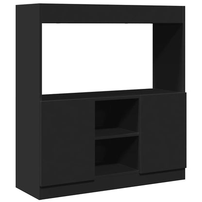 Skap Svart 92x33x100 cm